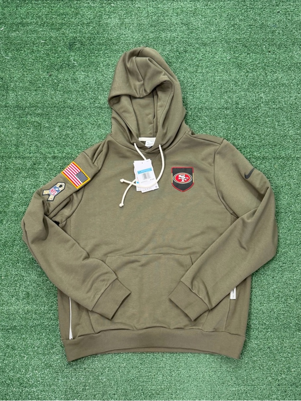 Nike San Francisco 49ers 2025 Salute to Service Hoodie Authentic Size Medium